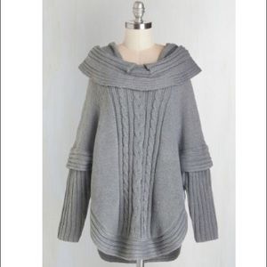 DISO Sunny Girl Modcloth grey sweater size M